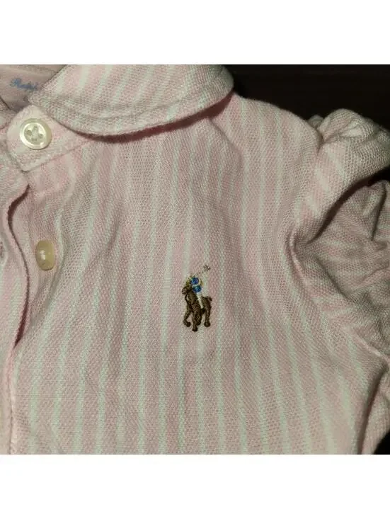 Lot of 2 NEW Polo Raloh Lauren 18 Month Old Girl Summer Dresses w/ Match Shorts - Picture 5 of 12